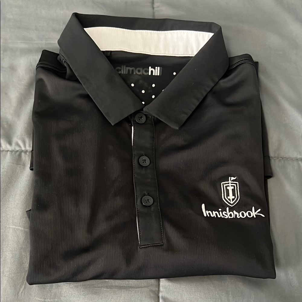 Adidas Climachill Golf Polo Black Size Small *embroidered logo